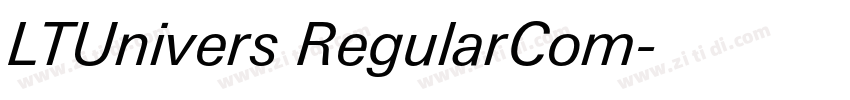 LTUnivers RegularCom字体转换